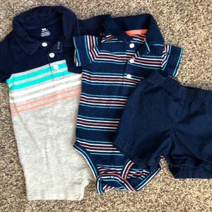 Nine month polo bodysuits